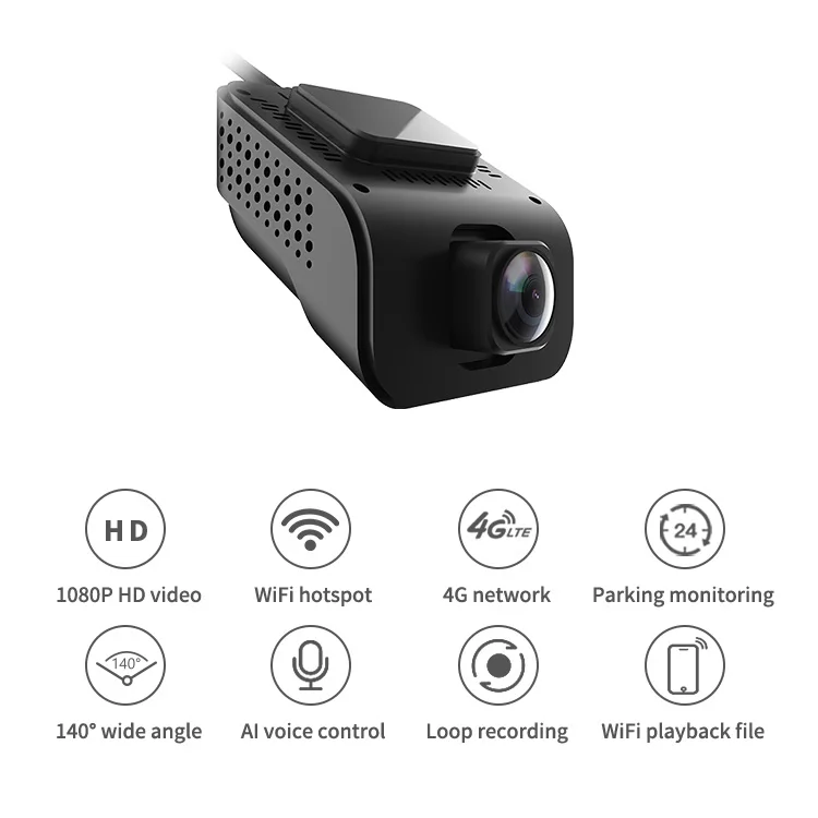 QHD 1440P wifi car dash cam 4g car camera recorder with gps 4g dash cam dvr for car