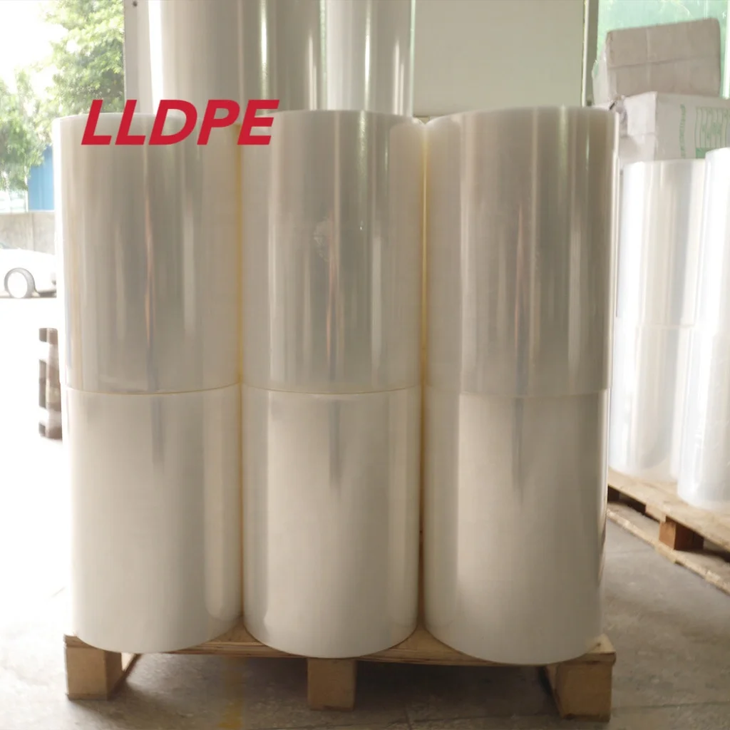 20mic 500mm LLDPE Jumbo roll ClearJumbo roll stretch film ldpe film roll