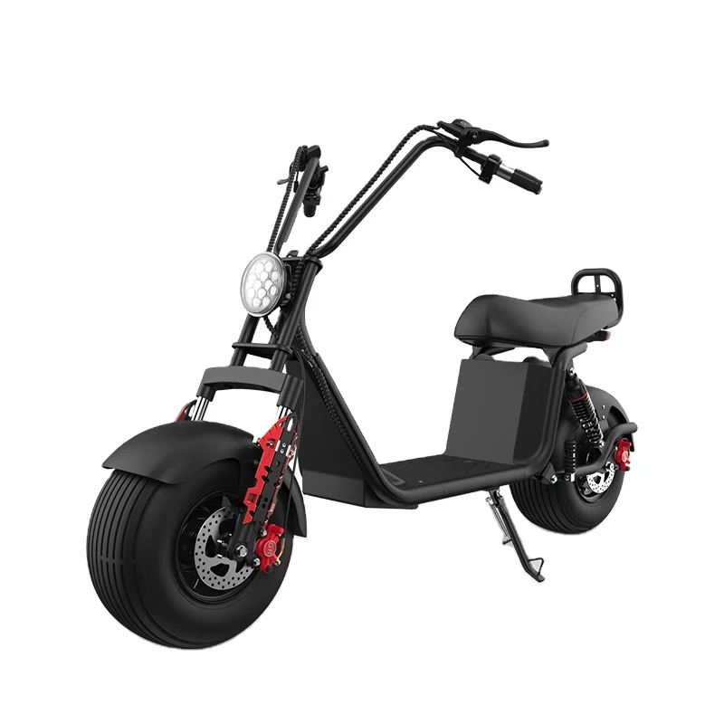 Hot sale electric e motorcycle motor 2000w 2 seat seev woqu seat black electronic scooter 3000w citycoco black electrico