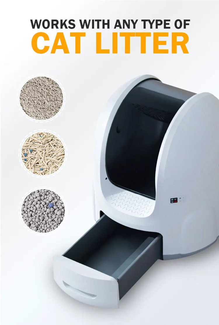 Automatic Cat Litter Box Tuya Smart App Control Self Cleaning Litter Boxes Cat Sand box Electronic Pet Toilet Cat Supplies