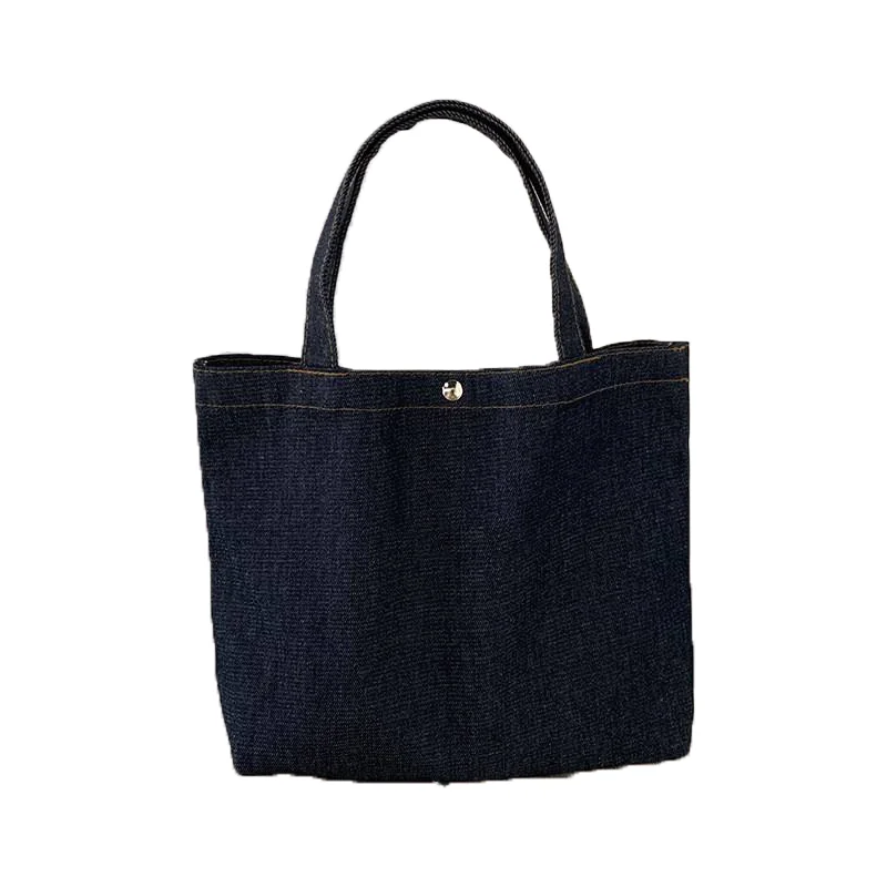 Custom Jeans Hand tote can be customized logo  pattern hand tote Student school  tote  bag