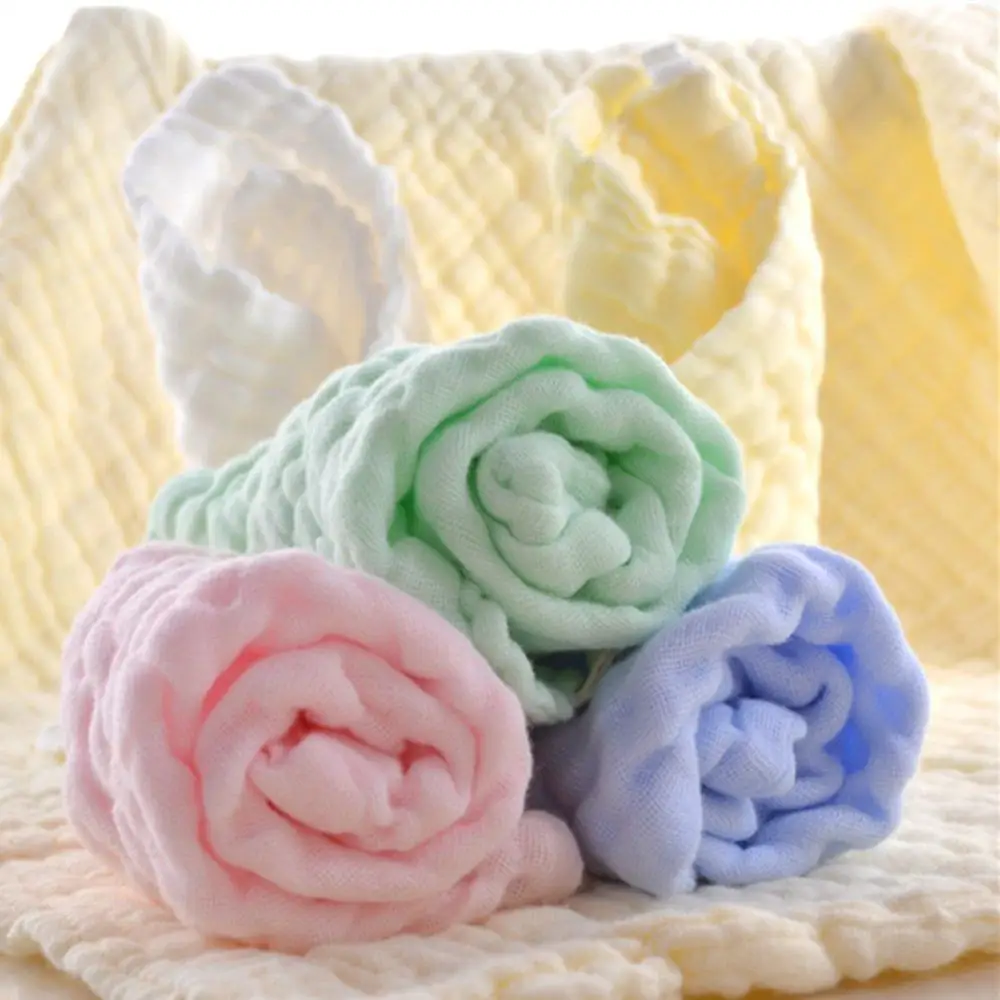 Custom Cotton Baby Muslin Washcloths Small Baby Towel Bath Baby Waffle Face Towel