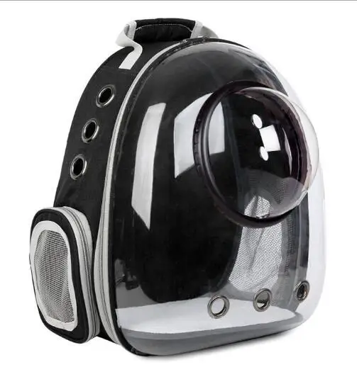 New fashion transparent pet travel cage outdoor dog backpack cat carrier bag pet backpack