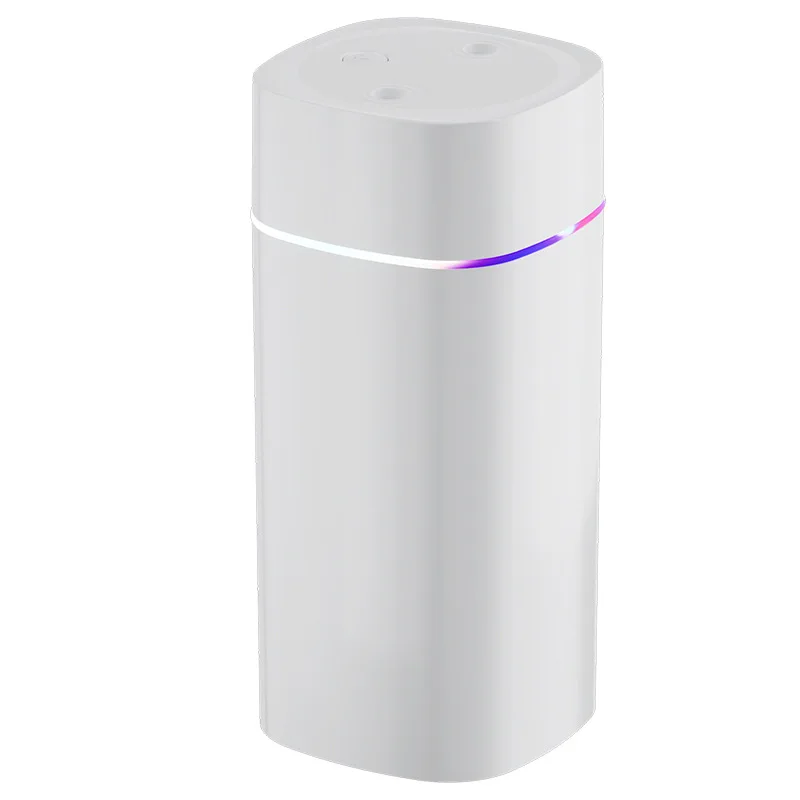 Portable 600mL Double Nozzles Diffuser Air Humidifier Sound Off with Ambient Lights