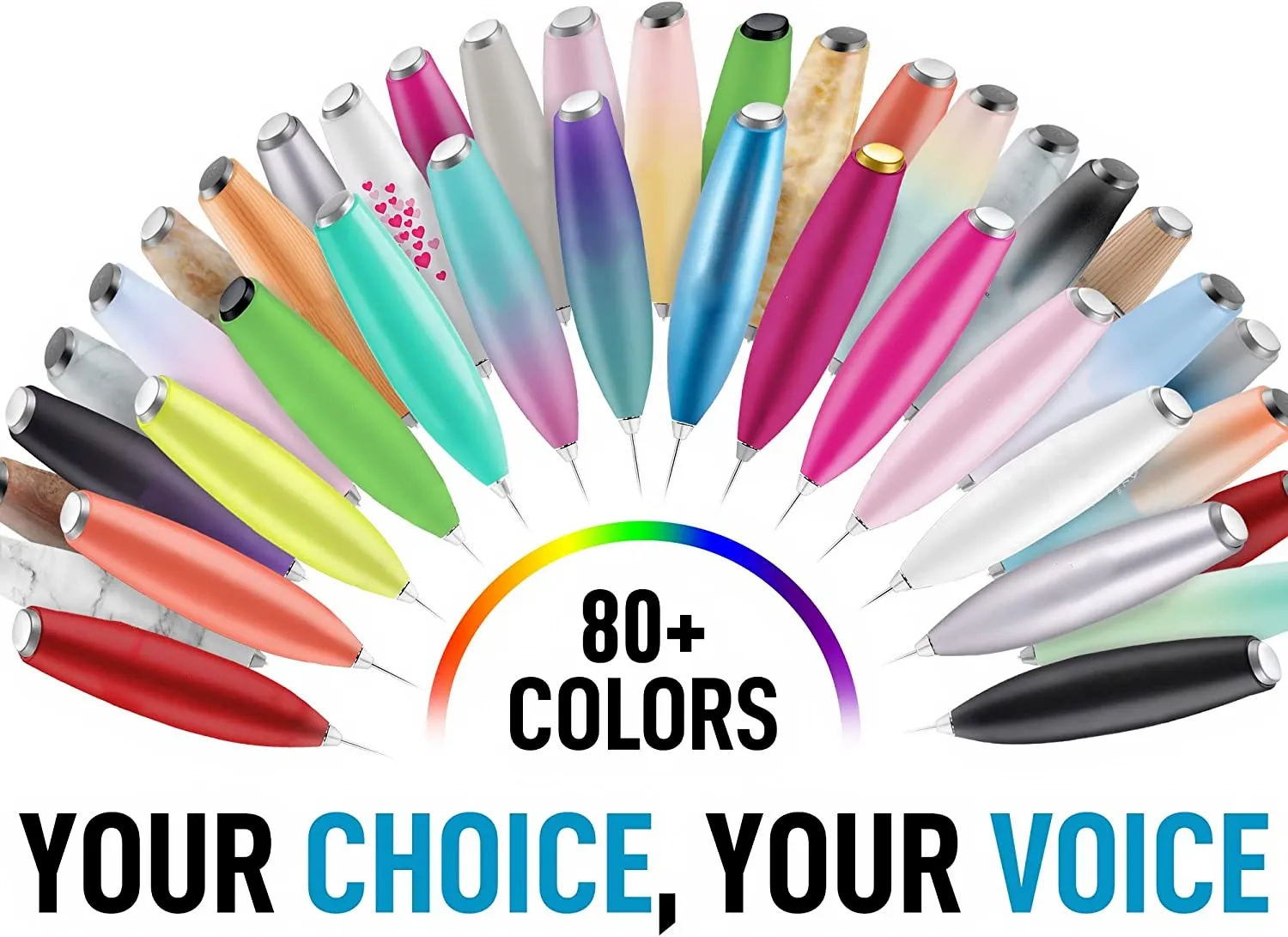 Original Milk Frother Handheld Foam Maker for Lattes Coffee Whisk Drink Mixer Mini Foamer for Cappuccino Frappe Matcha Hot Choco