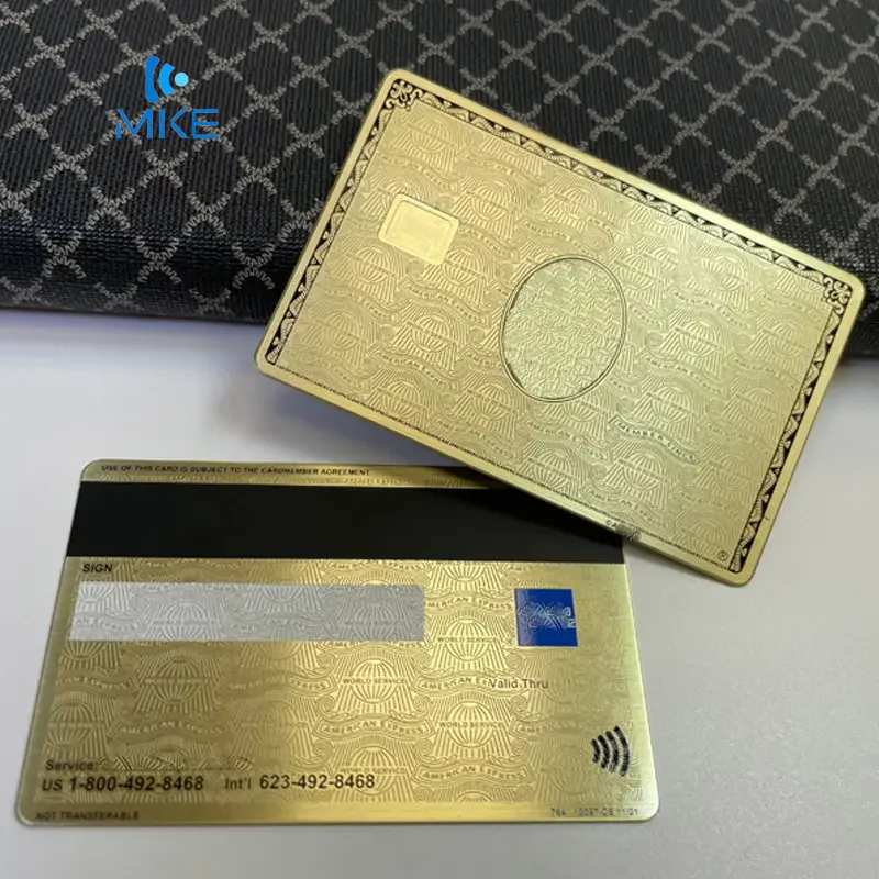 Popular 4442 4428 stainless steel programmable metal rfid card