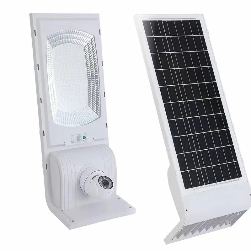 Outdoor led integrated solar light with surveillance camera solar lighting monitoring system street light