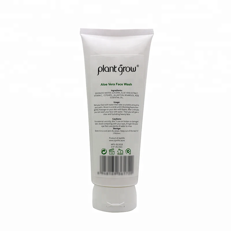 
OEM private label korean aloe vera face clear cleaning imitate wash bright deeply cleansing gel facial cream cleanser 