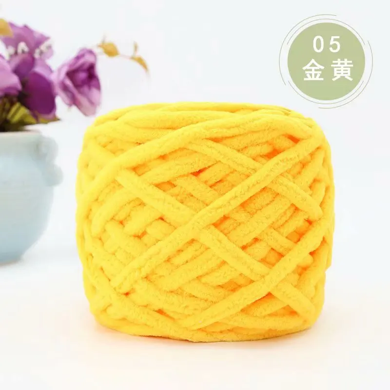 Heny Soft Polyester Hand Knitting Yarn Super  Bulky Woven  Yarn for Crochet fancy yarn for knitting