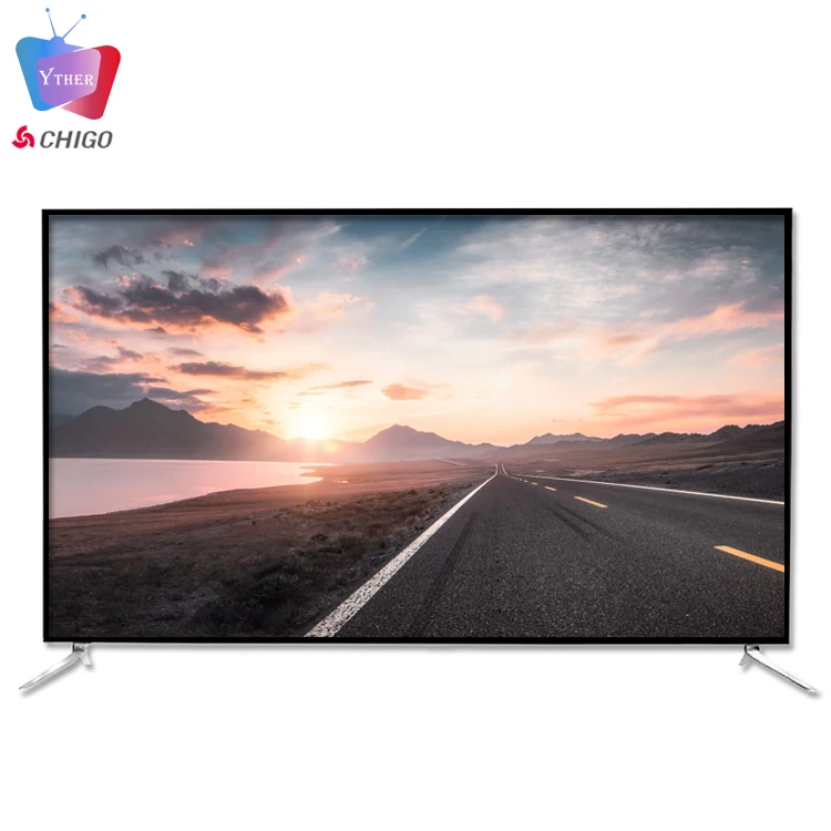 CHIGO OEM 70 дюймовый металлический закаленный смарт-телевизор 4K усиленный Телевизор