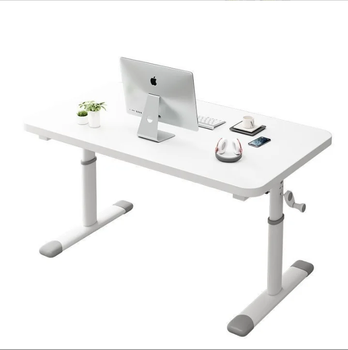A multifunctional office desk with adjustable height and tilting angle for studying and studying
