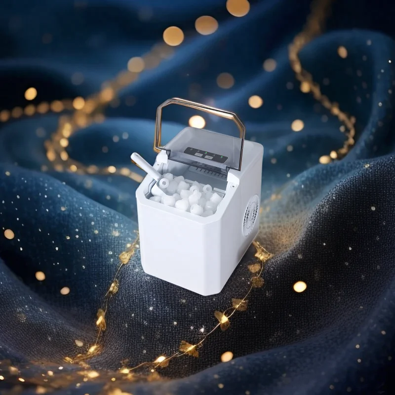 Ice maker Electric bullet cylindrical  Cube via Ice Scoop Automatic mini ice making Machine for Bar Home Kitchen Office