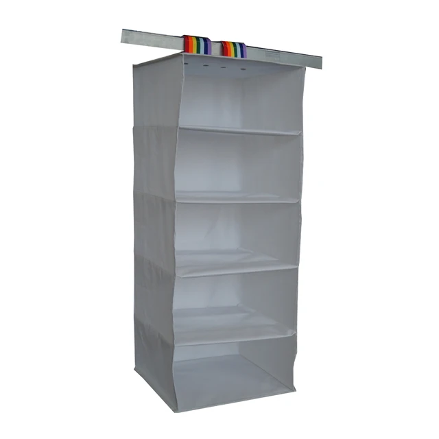 Hot selling 5 shelf hanging clothes closet organizer