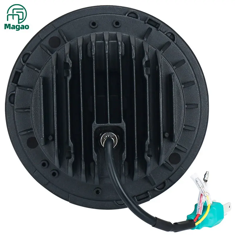 
FREE SHIPPING Phone control 12v 24v drl led projector light car daymaker rgb 7 inch led headlight 