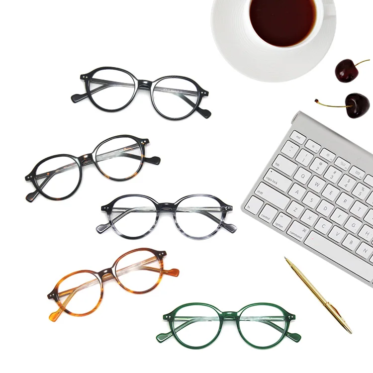Trendy High End Acetate Optical Frames Manufacturers Low Discount Modern Design Wenzhou Optical Frames