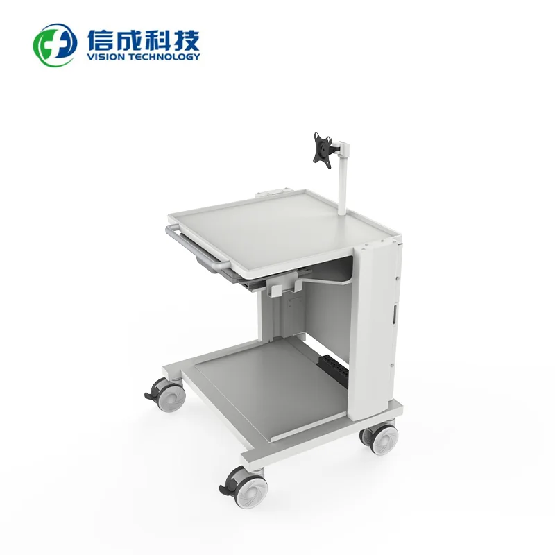 Monitor computer trolley can enlarge the chassis power station trolley Support all kinds of hospital trolley customization