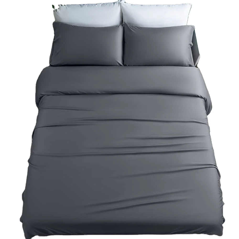 Summer Bed Sheet Cooling Bed Sheets 4 Pieces High Quality Organic Bamboo Sheet Set