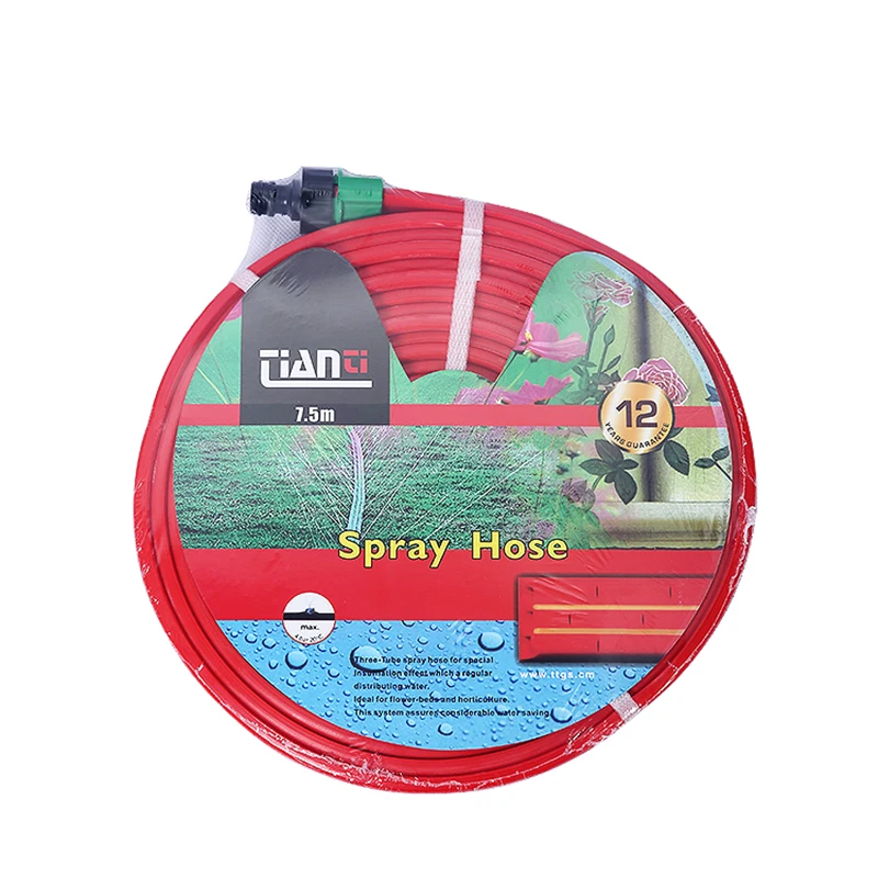 15 m new arrival three tube sprinkle garden hose for Europe