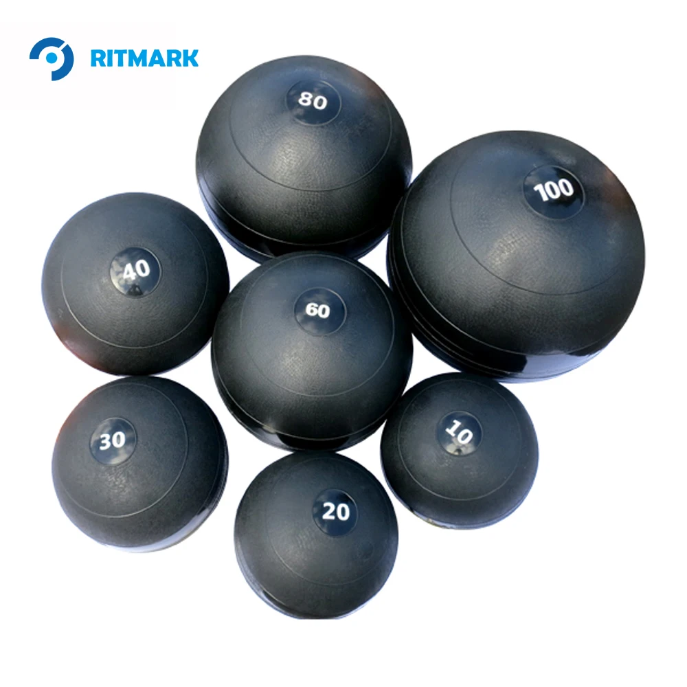 No-slip PVC Sand-Filled No-Bounce Slam Fitness Ball for Strength and Cross Workout