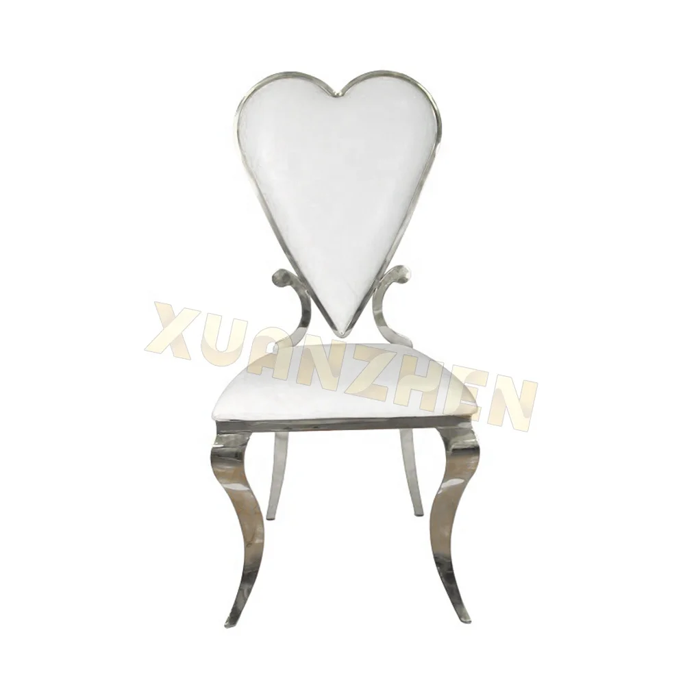 Dining room furniture restaurant living room dinning chairs modern leather dine chair gold heart-shaped dining chairs