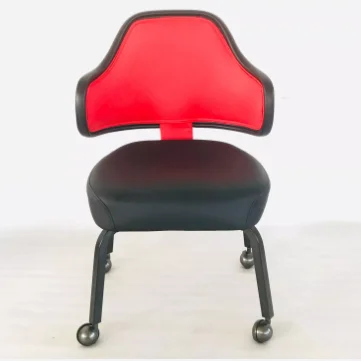 Swivel Stools Poker Red Genuine Leather Casino Four-Wheeled Chairs For Slot