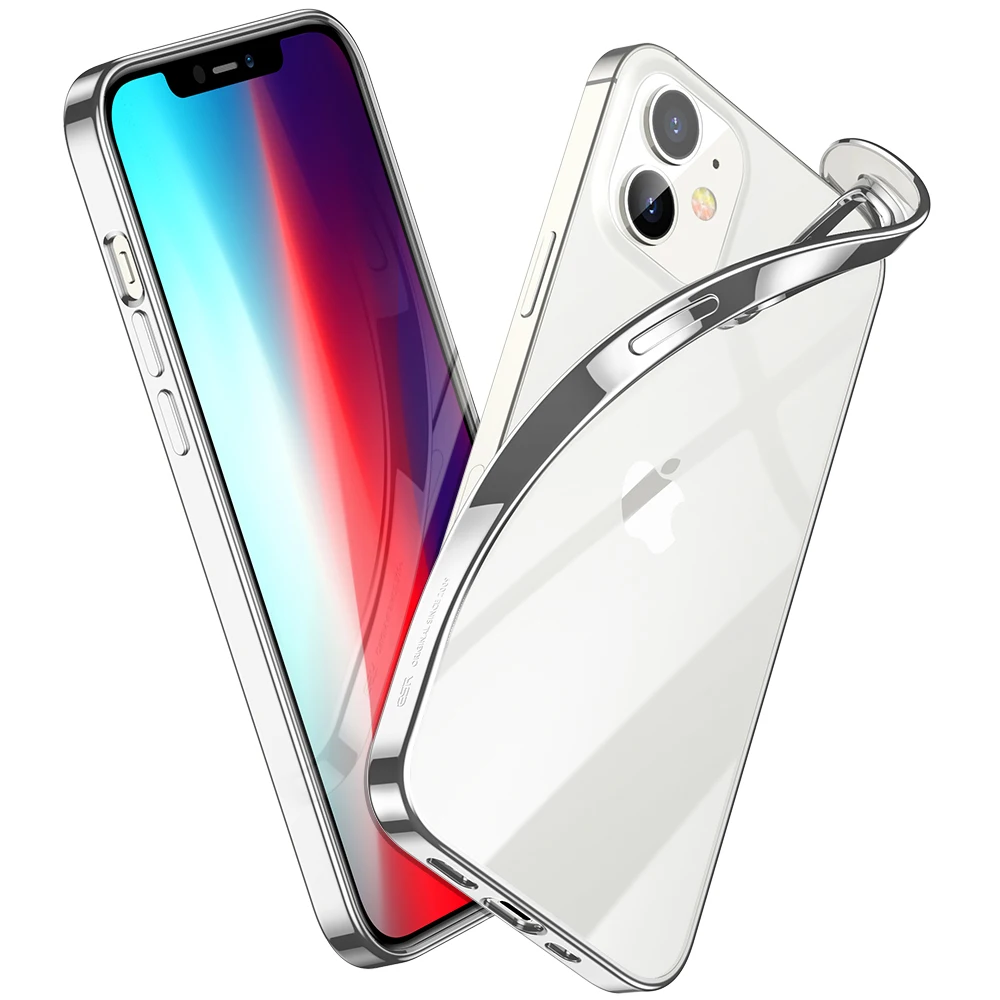  Мягкий бампер из ТПУ ESR для iPhone 12 5 4 дизайнерские чехлы с цветным бампером ультратонкий бесплатная доставка Лидер продаж Amazon лучшее