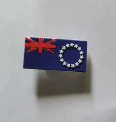 Wholesale Cook island flag NRL Rugby croc charm maori flag charm for NZ custom shoe lace rarotonga charm tag samoan tonga rugby