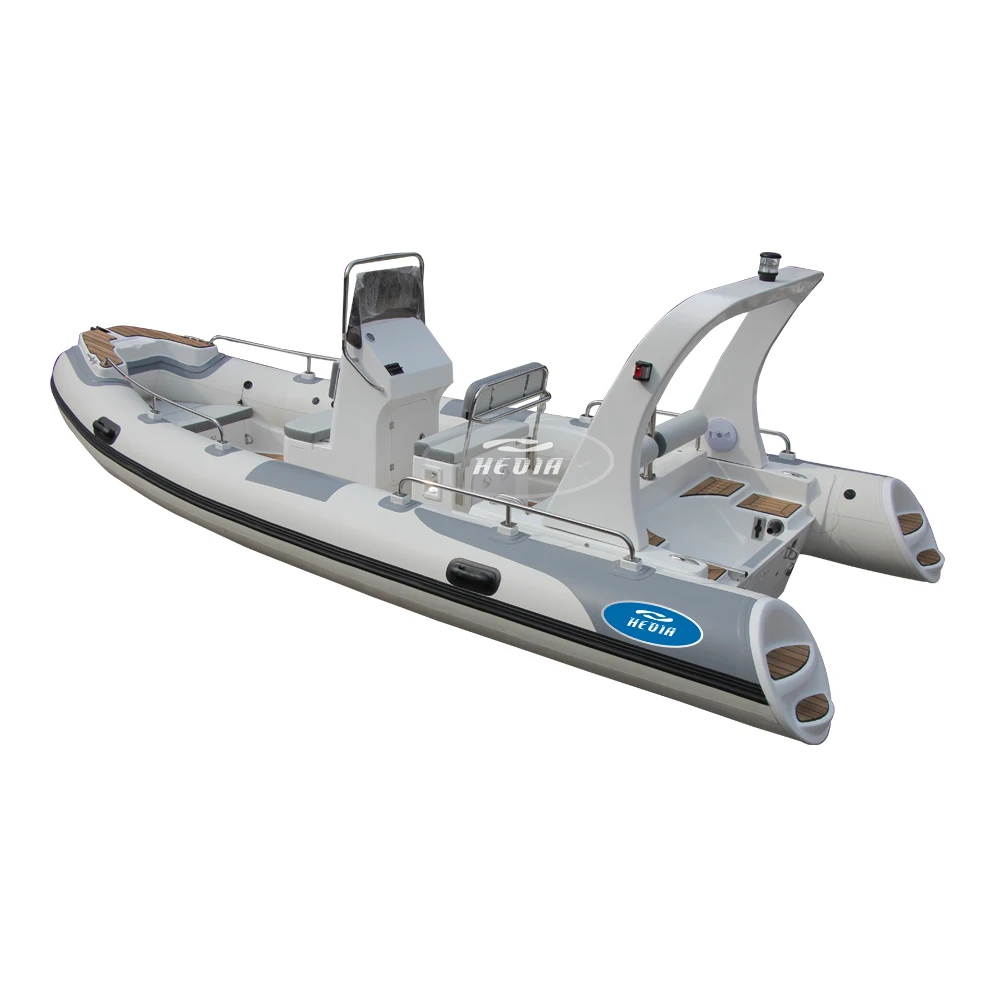 5.8m fiberglass rib boat France Orca hypalon 580 inflatable rib boat with outboard motor 4 stroke 90HP