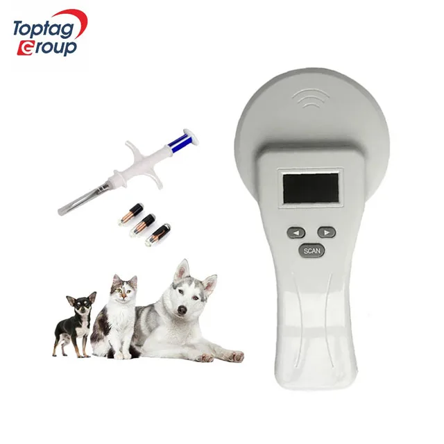 Long Range Handheld ISO 14443A RFID Animal Ear Tag Glass Chip Reader For Livestock