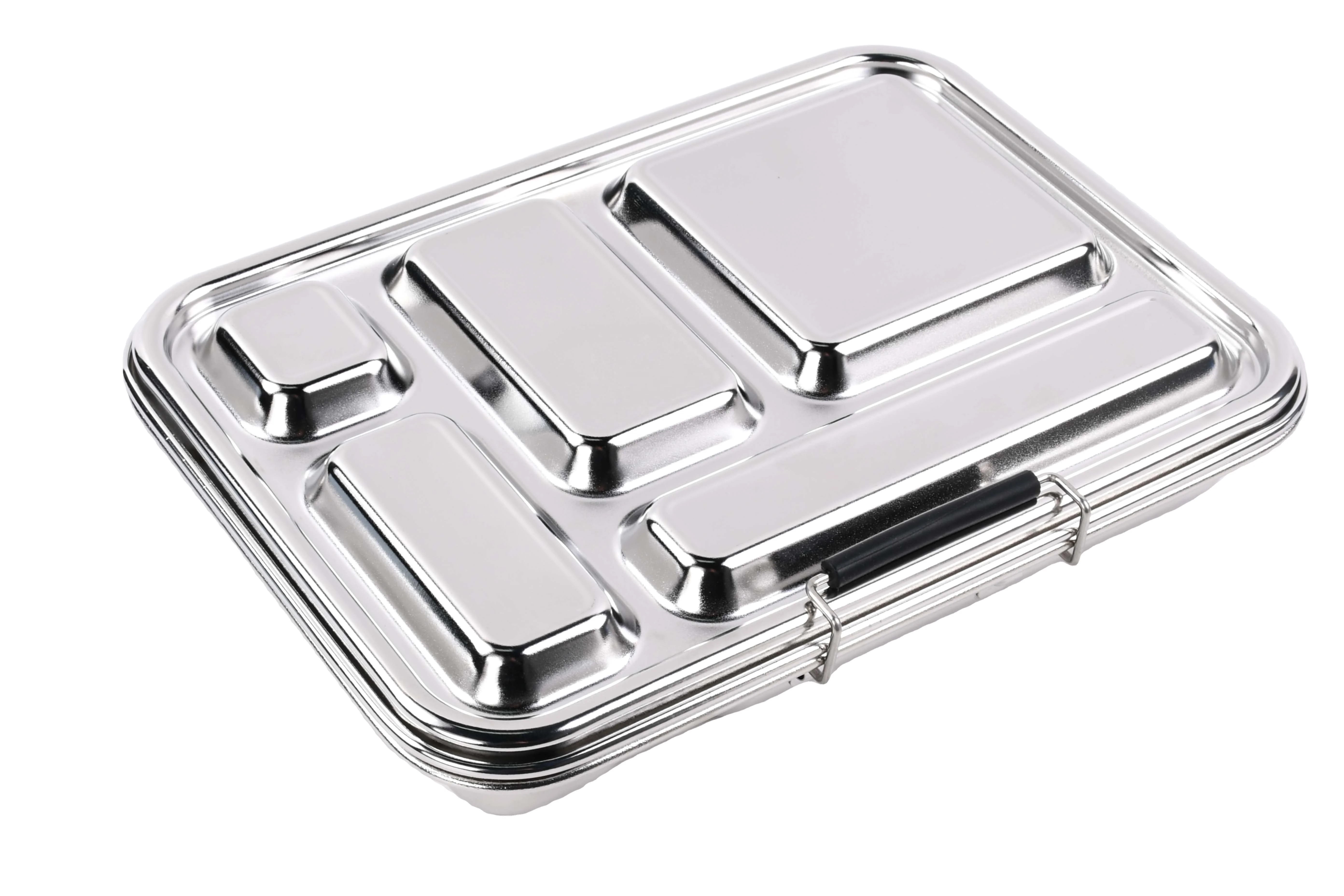Aohea 304 SS bento для детей металлическая коробка завтрака жесткая оболочка