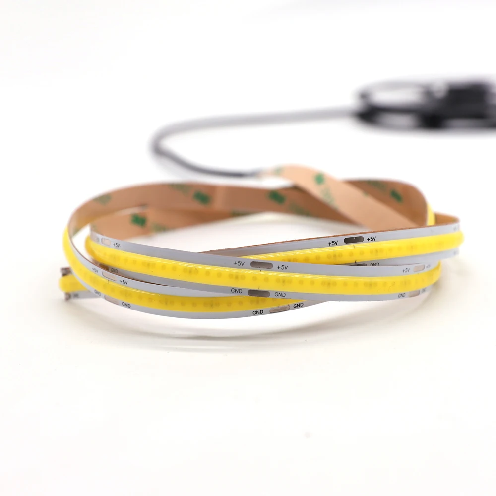 
High Density Flexible cob led strip light 12watt/M DC5v 12V 24V RGB UV395nm White/Warm White/Yellow/Red/Blue/Green color 1m-5M 