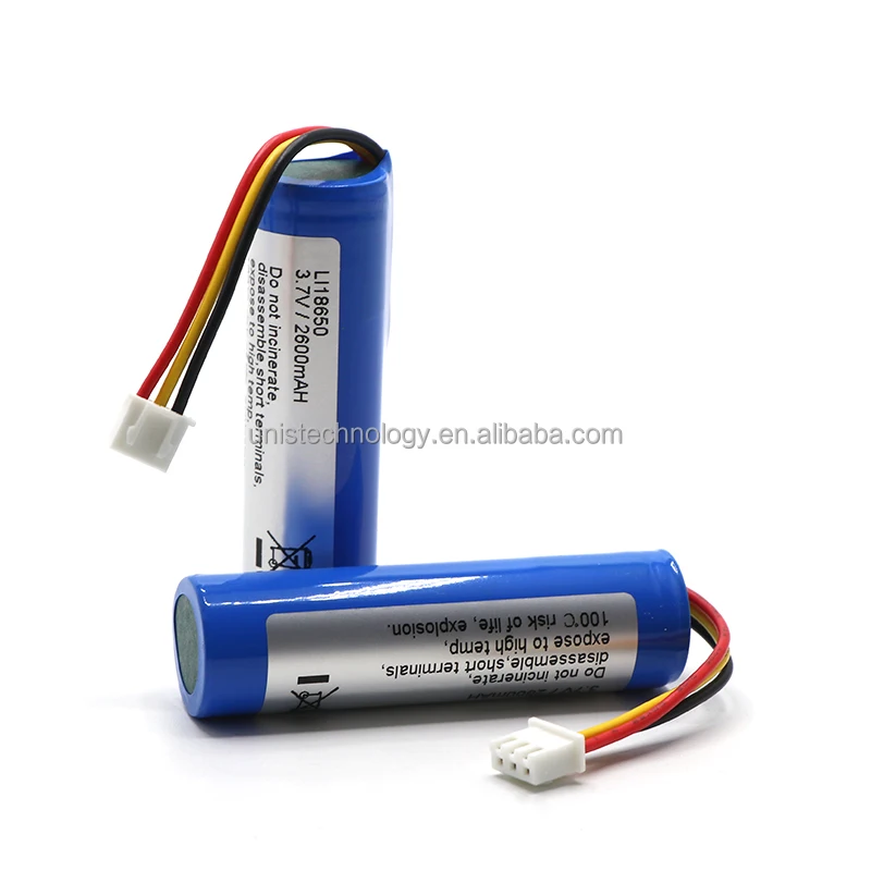Customized 1S1P 18650 Battery Pack Lithium Ion Batteries 3.7V 2600Mah POS Terminal Battery
