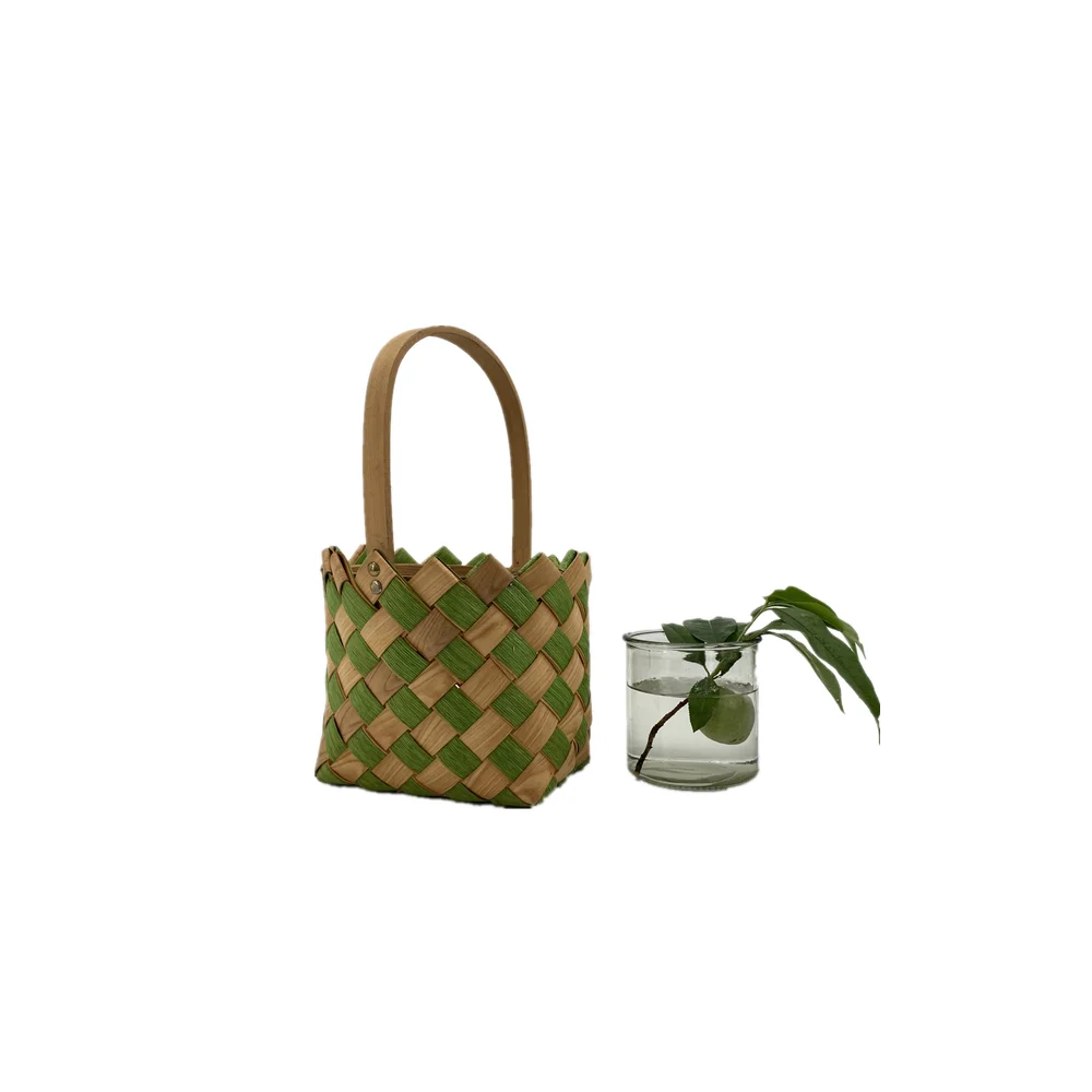 100% Handmade Weaving Willow Factory Sale Cutomizable Size Color Wicker Baskets