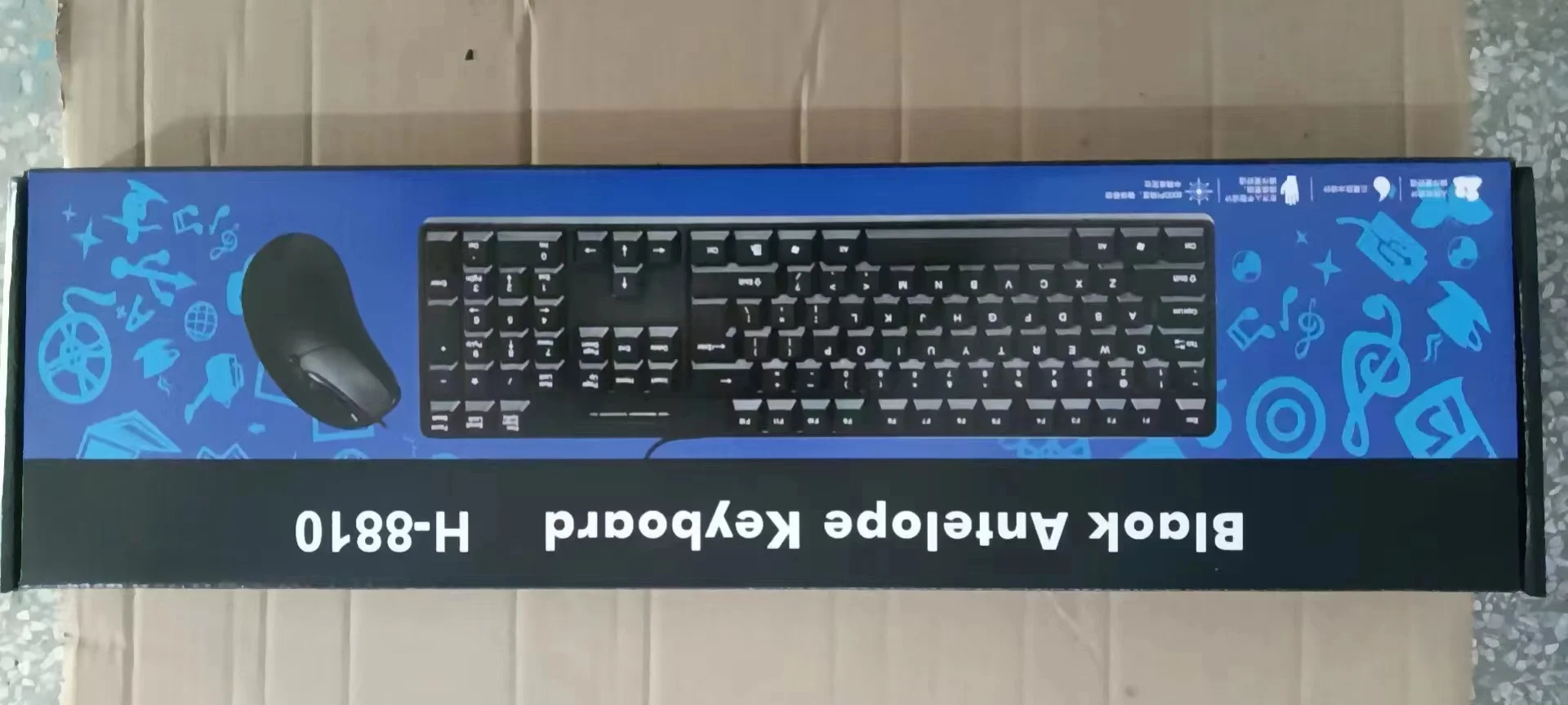 USB Wired Keyboard and Mouse Bundle for Home Office Computers   office mouse and keyboard kit neutral ergonomic 104 keys