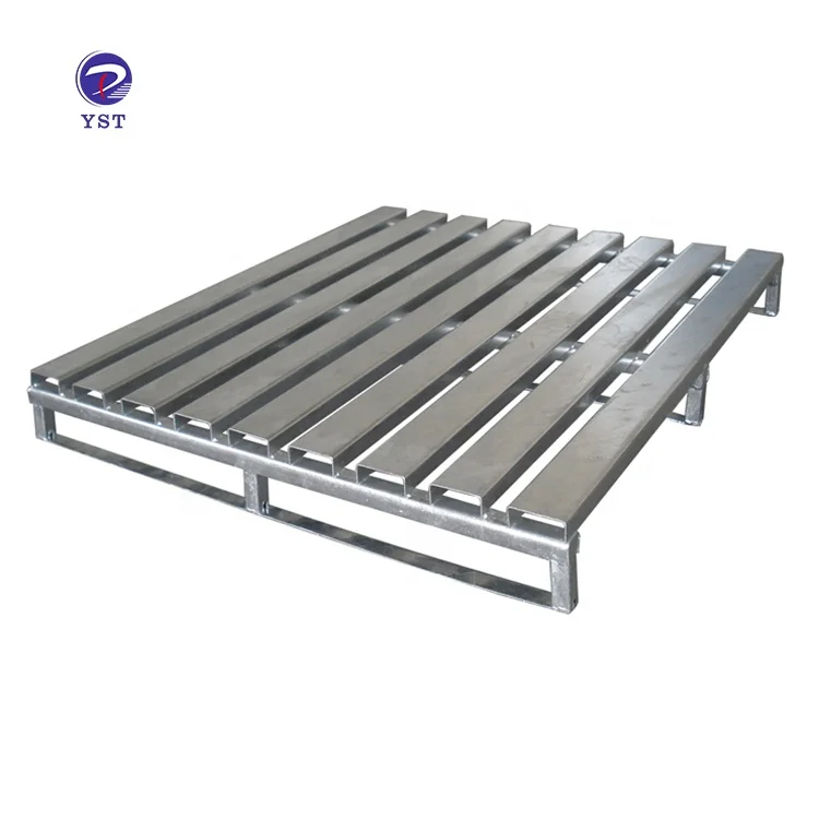 Customized heavy duty powder coating warehouse transport durable stackable steel pallet