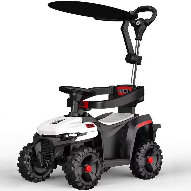Newest Baby Buggy Remote Control Toy Car Kids Electric Rechargeable Sliding Car Children Ride on Battery Car With Sunshade