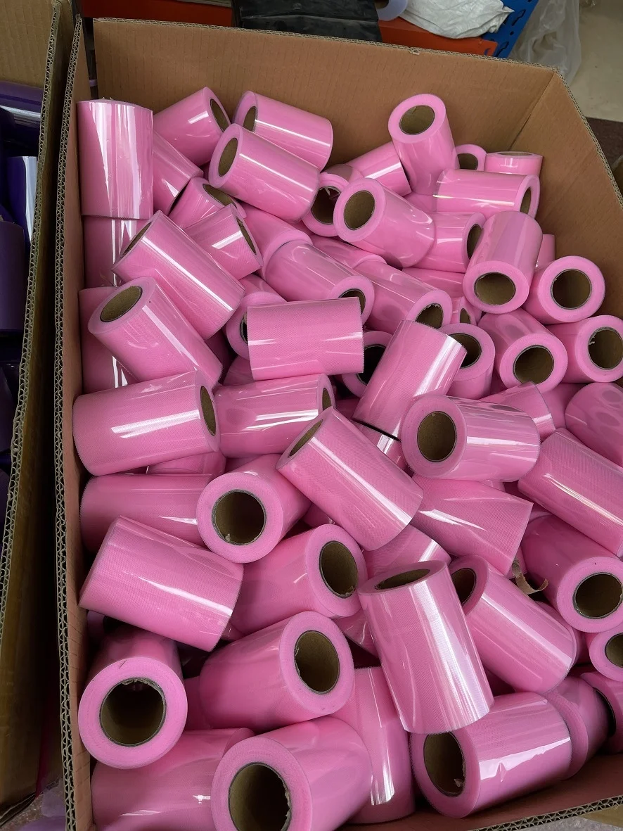 Tulle Rolls 6 Inch 15CM Width 100 yards length Tulle Fabric Spool Roll for Tutu Skirt Crafting Favors Pew Bow Party Decorations