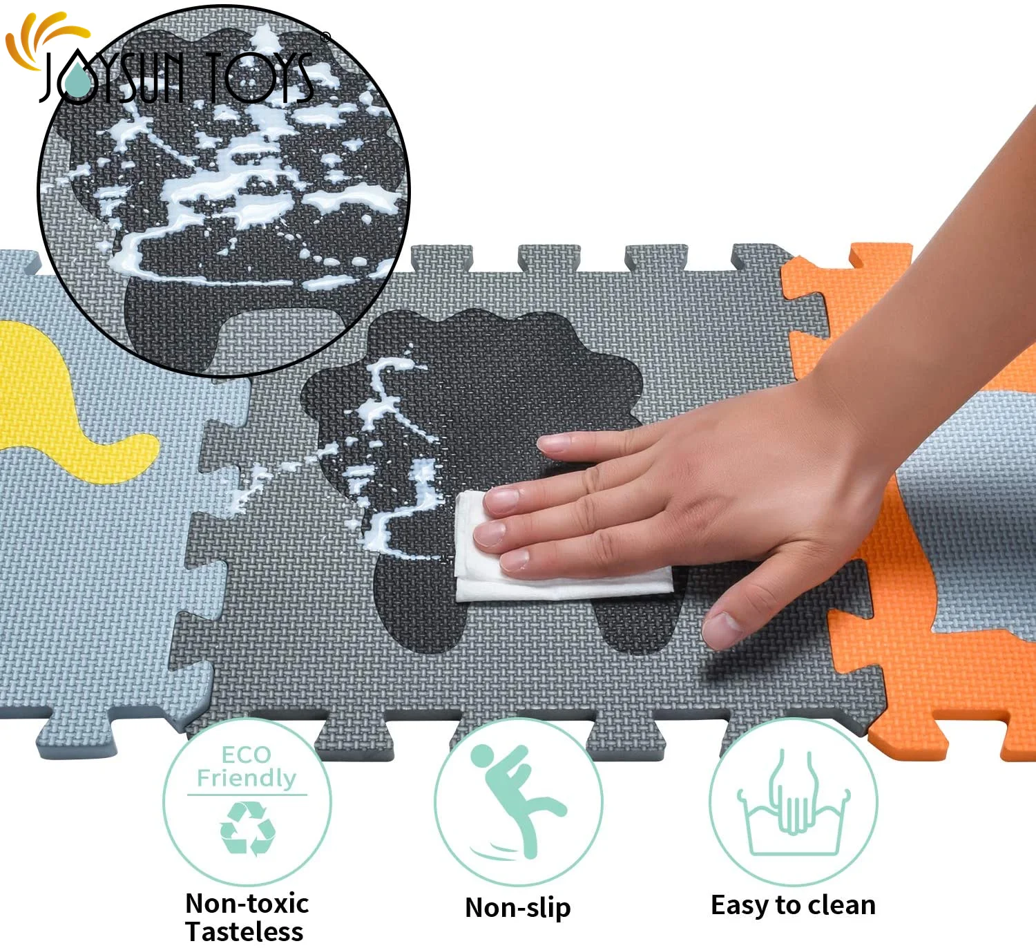 Custom 30x30x1CM EVA Baby Kids oyuncak Floor Corral Didactico Bebe Foam Puzzle Playmats Fence Play Mat for Baby Toddlers