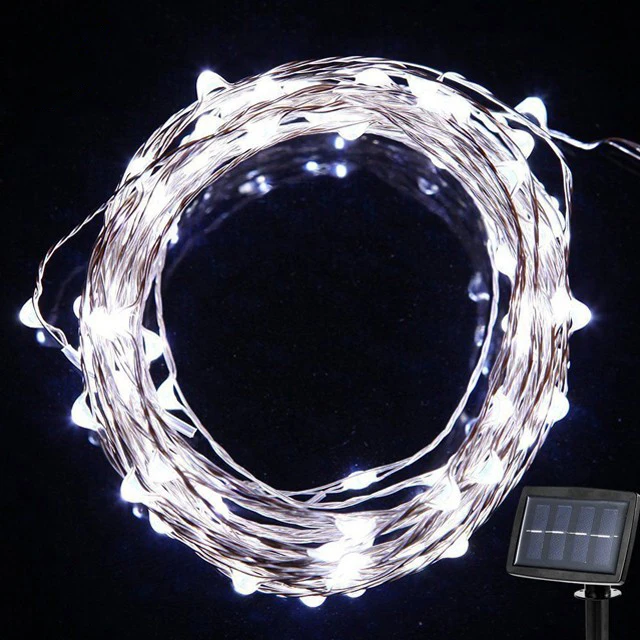 Most Popular Outdoor Changeable Fairy 100 Led Solar Copper Wire String Lights