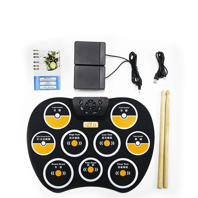 SOLO SD40 Electronic Drum pad,  roll-up electronic drum pad