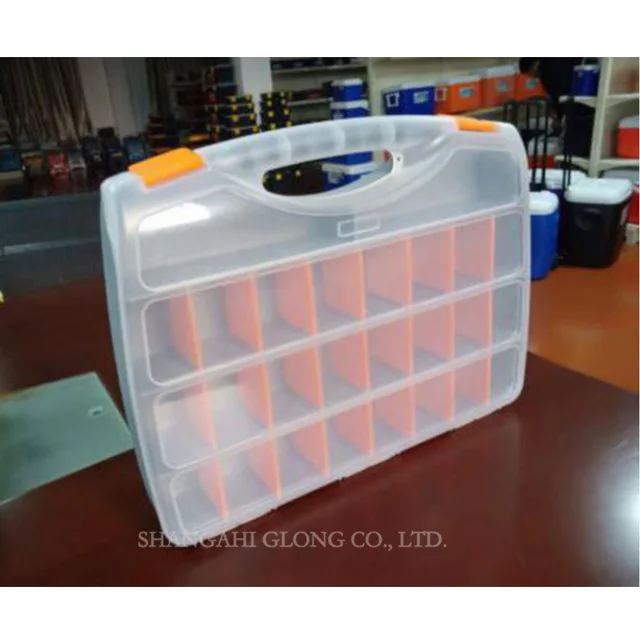 Adjustable Tool case Parts storage organizer box plastic compartment hardware multi-function screw boxes