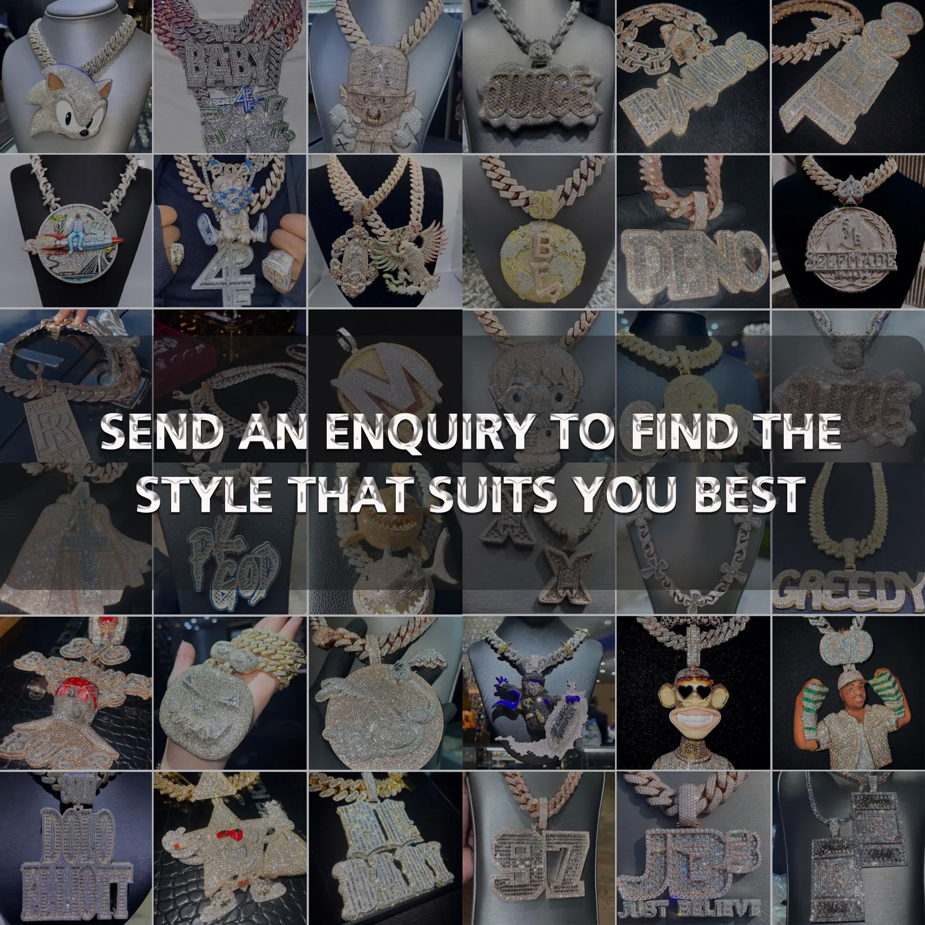 Custom Cracked Heart 3D Pendant Pass Diamond Tester Moissanite 925 Silver Gold Plated VVS Iced Out Fine Jewelry For Men Woman