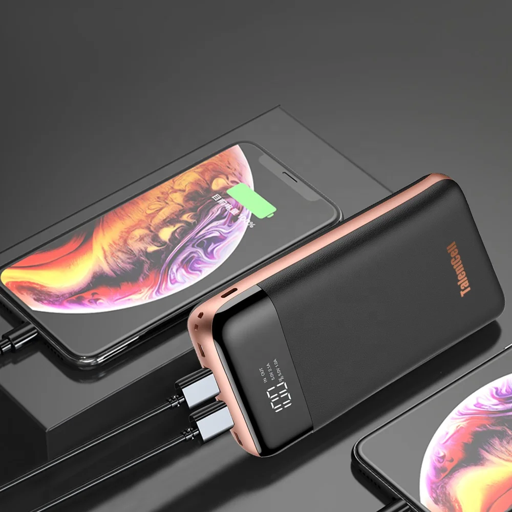 ROHS QC3.0 18w Custom Logo Mobile Power Bank 50000mAh, Led Digital Display Wholesale Powerbank 30000mAh