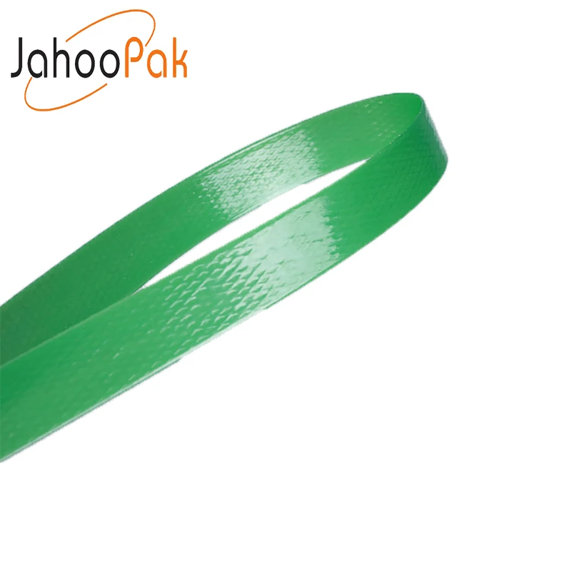 High Tensile Green Packing Plastic Belt Smooth Embossed Pet Strap Band 16mm