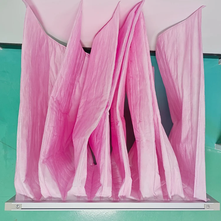 Medium Efficiency F7 Synthetic Fiber Pocket industrial Filter Bag Filter for Air Ventilation System