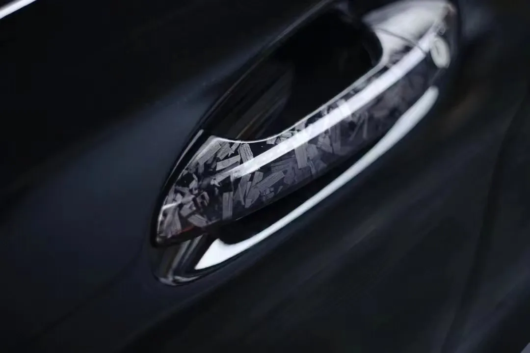 Vinyl bubble-free self-mucous car body Car Wrap Roll Black Custom vinyl carbon 6D 7D forged Red gloss Carbon Fiber 1.52*18M