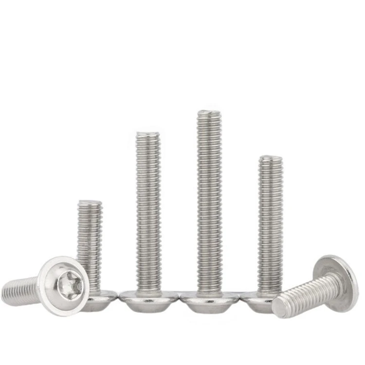M2.5 M3 M4 M5 M6 M8 ISO7380.2 Stainless Steel 304 Machine Torx Flange Button Head Screws