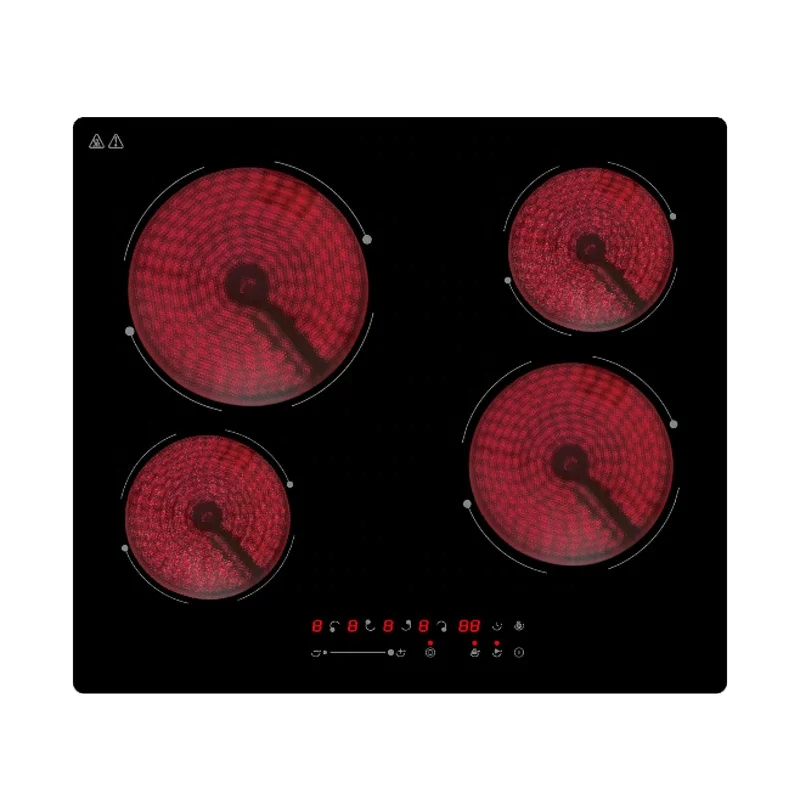 Factory Supplier Touch Control Built-In 4 Burners Ceramic Hob With Electric Infrared Coil Element