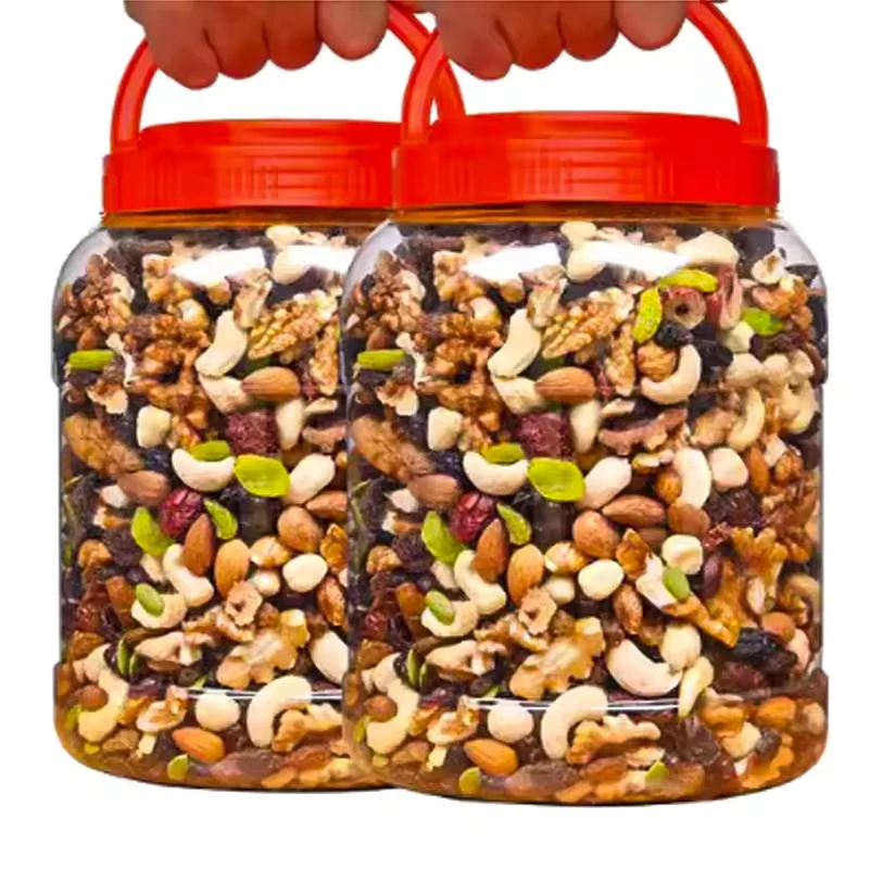Bucket mixed nuts 500g mixed bulk bagged cashew dried fruit breakfast snack nuts hot selling mixed nuts