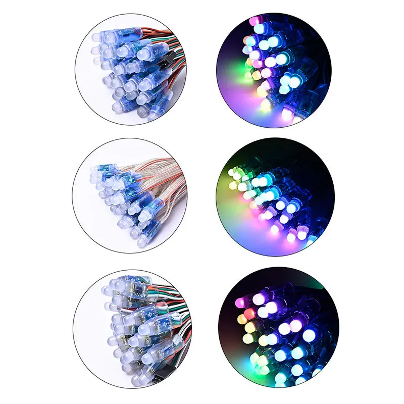 Outdoor full spectrum addressable 12mm ws2811 led smart pixel node led pixel string lighting